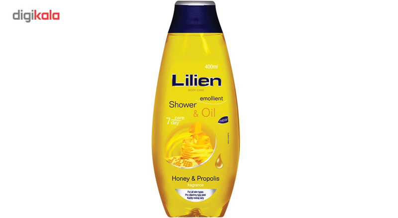 ژل شست و شوی بدن لیلین مدل Honey And Propolis حجم 400 میلی لیتر