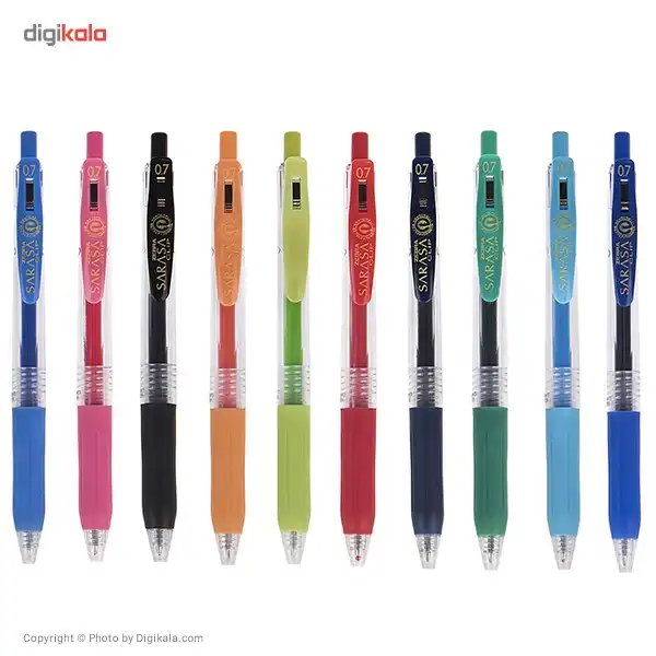 روان نویس 10 رنگ زبرا مدل Sarasa Clip