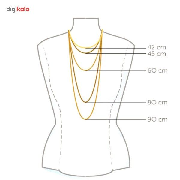 گردنبند طلا 18 عیار زنانه مایا ماهک مدل MM0362 طرح قلب سه تایی -  - 6
