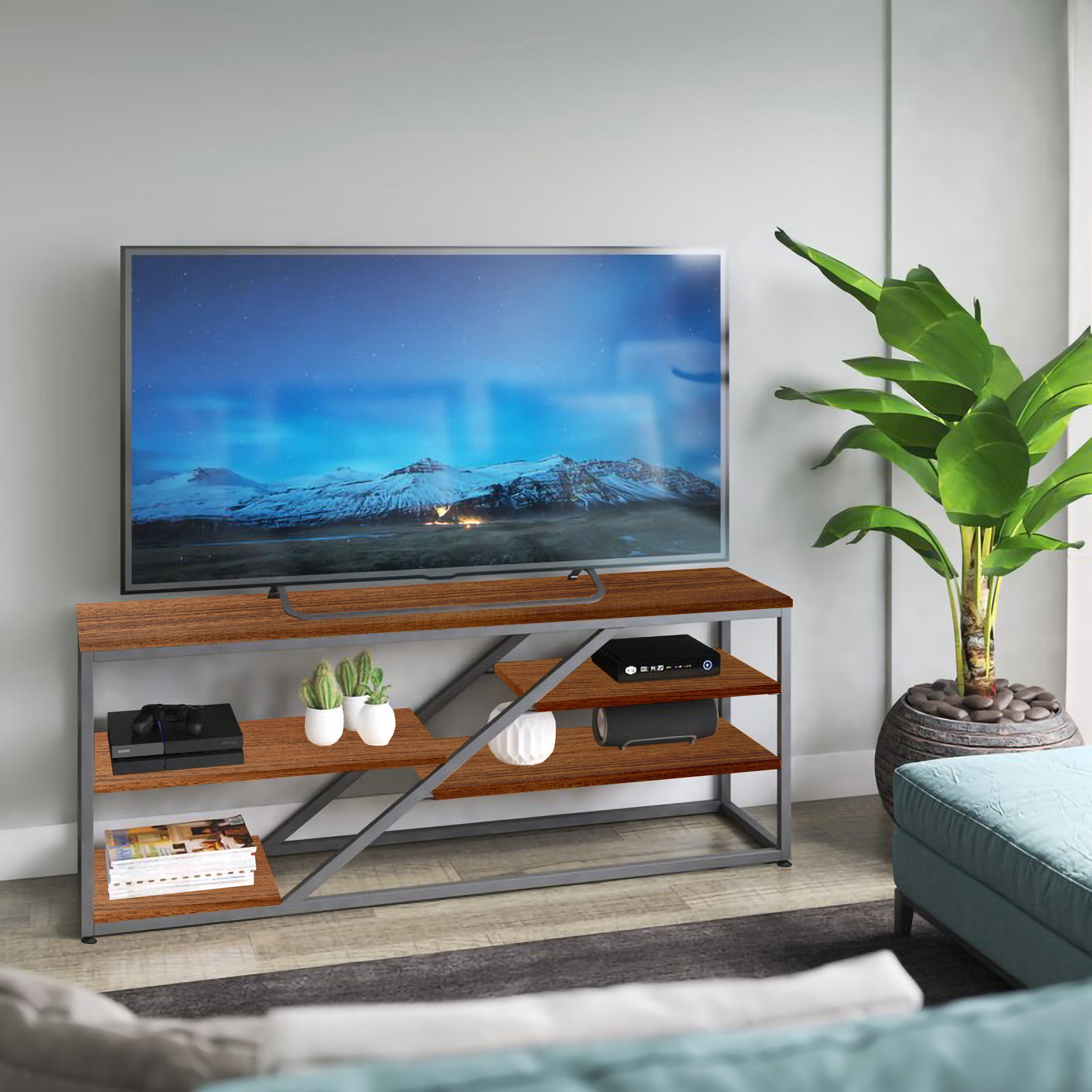 میز تلویزیون دیزم مدل TVS_B100_150_BRN