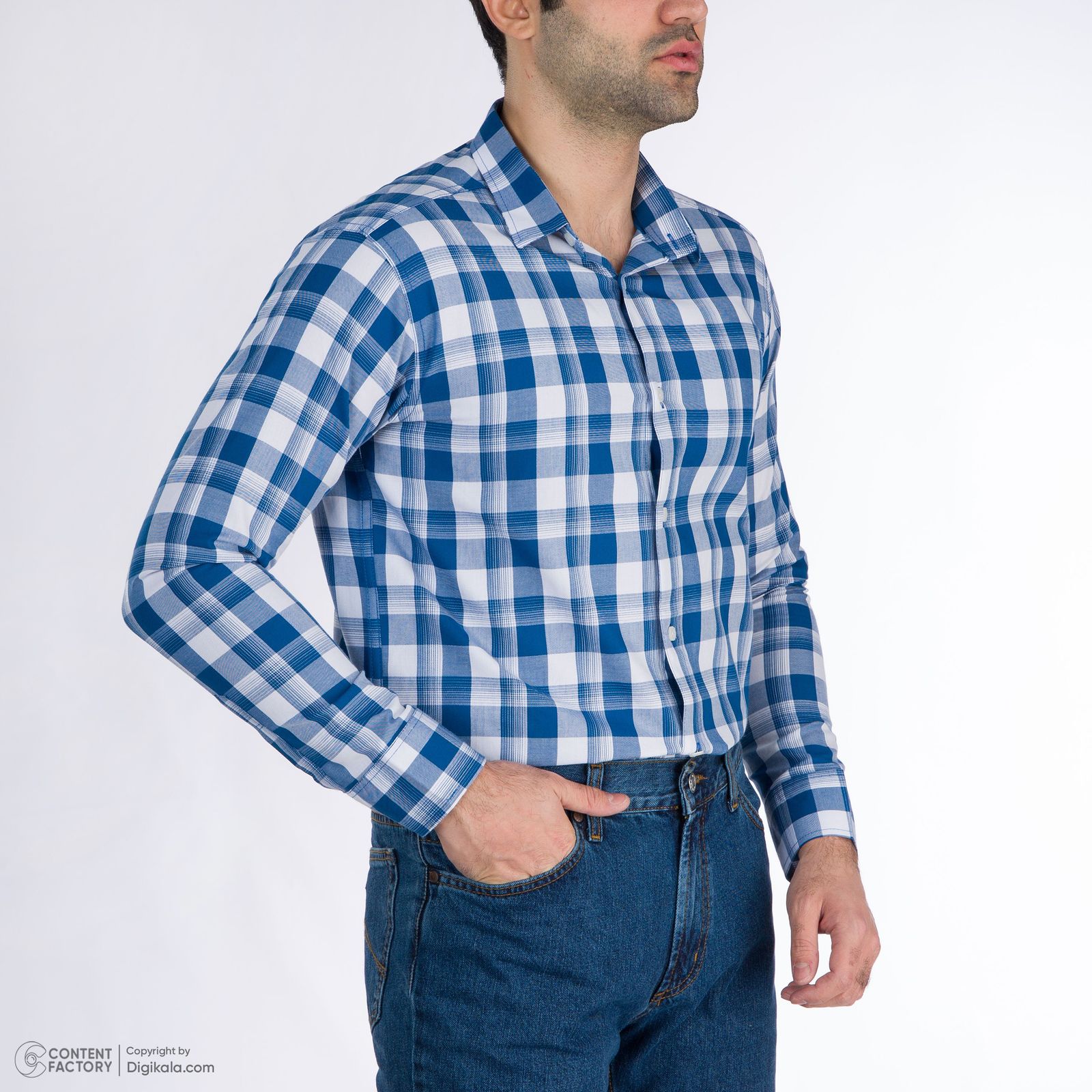 پیراهن آستین بلند مردانه باینت مدل 2261701-58 -  - 9