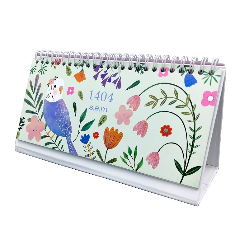 تقویم رومیزی سال 1404 سم طرح پرنده