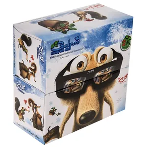 دستمال کاغذی گل پر مدل Ice Age - بسته 2 عددی