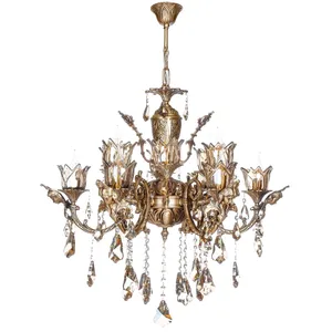 لوستر چشمه نور 12 شعله کد C2722