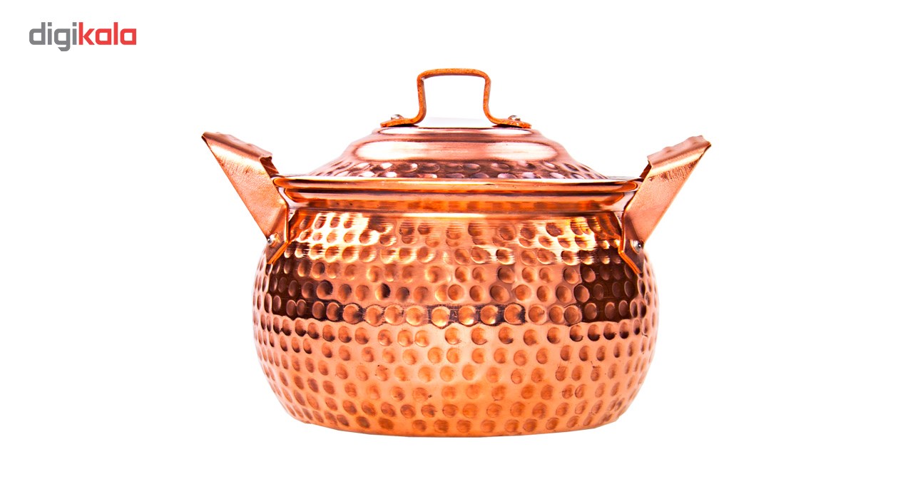 Red Copper 18 cm pan by line copper, Model cask (barrel)