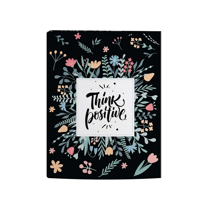 دفتر کلاسوری 100 برگ پاپکو مدل Think positive