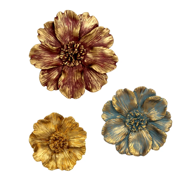 دیوارکوب مدل گل مجموعه 3 عددی