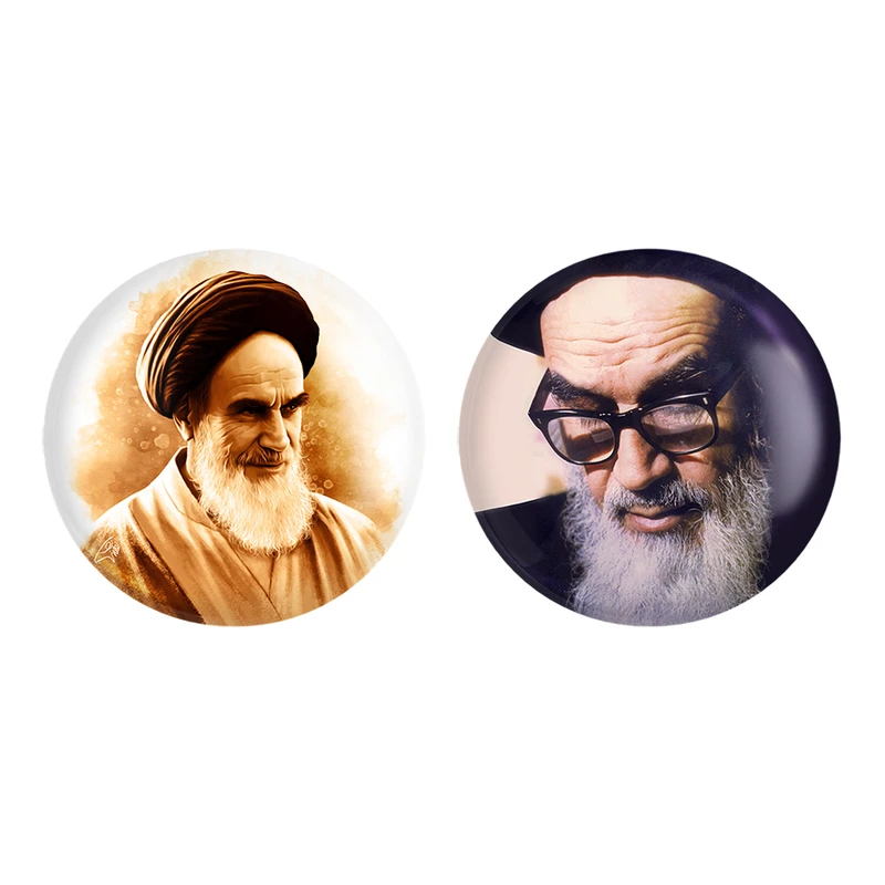 مگنت خندالو طرح امام خمینی(ره) کد 25532554 مجموعه 2 عددی