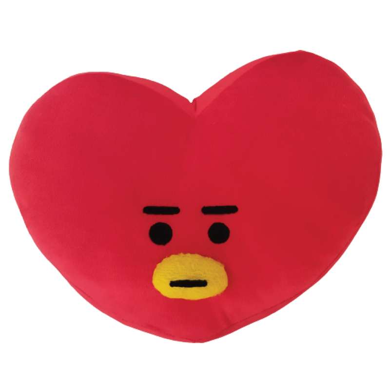 عروسک طرح قلب مدل تاتا کد bt21-BTS طول 40 سانتی متر
