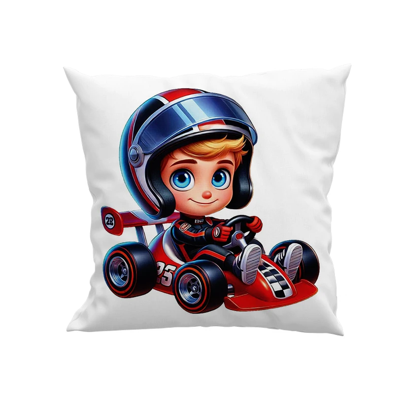 کوسن کودک پاد آفرین مدل پسر و ماشین مسابقه کد DKK1233