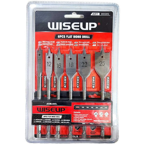 مته برگی ویزاپ مدل103201-W مجموعه 6 عددی مته برگی ویزاپ مدل103201-W مجموعه 6 عددی