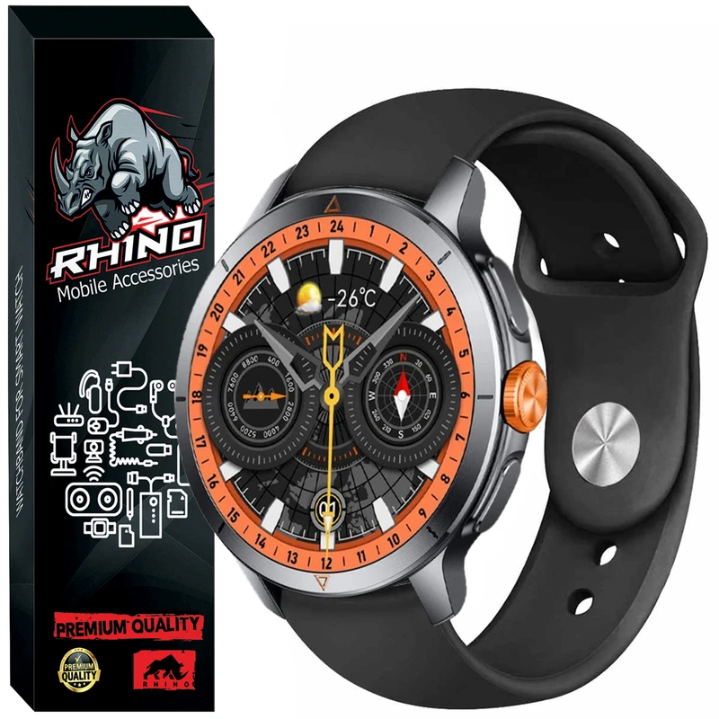 بند ساعت راینو مدل Silicone مناسب برای ساعت هوشمند گلوریمی GX RACE 22MM