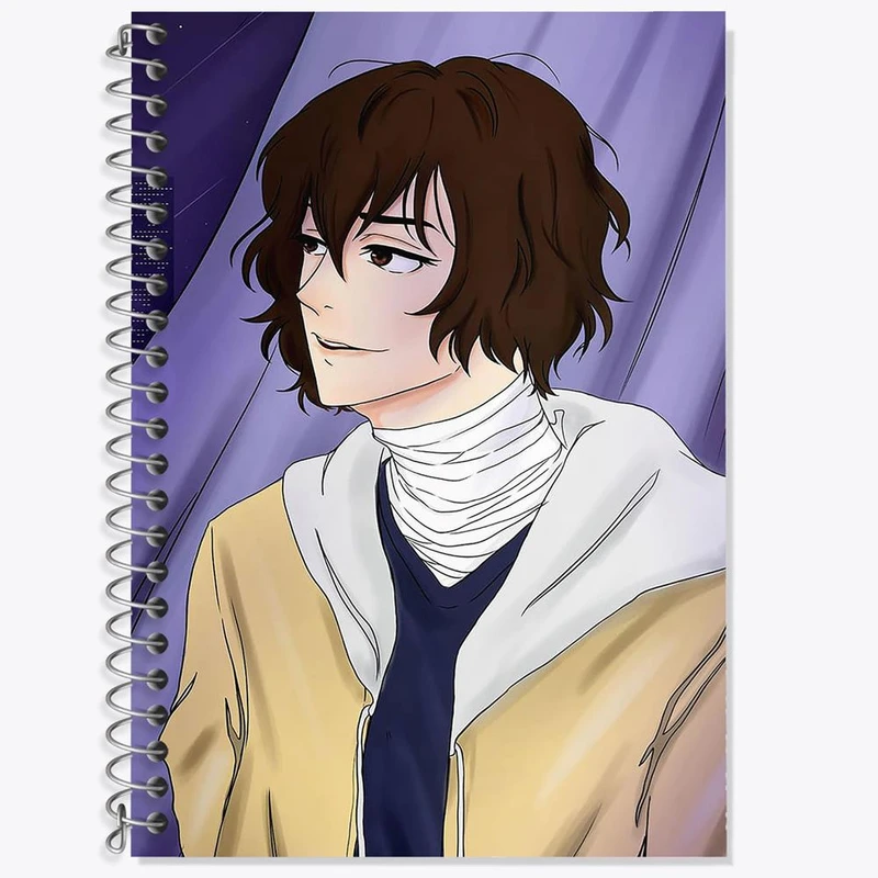 دفتر لغت 50 برگ خندالو مدل دازای انیمه سگ های ولگرد بانگو کد 15675