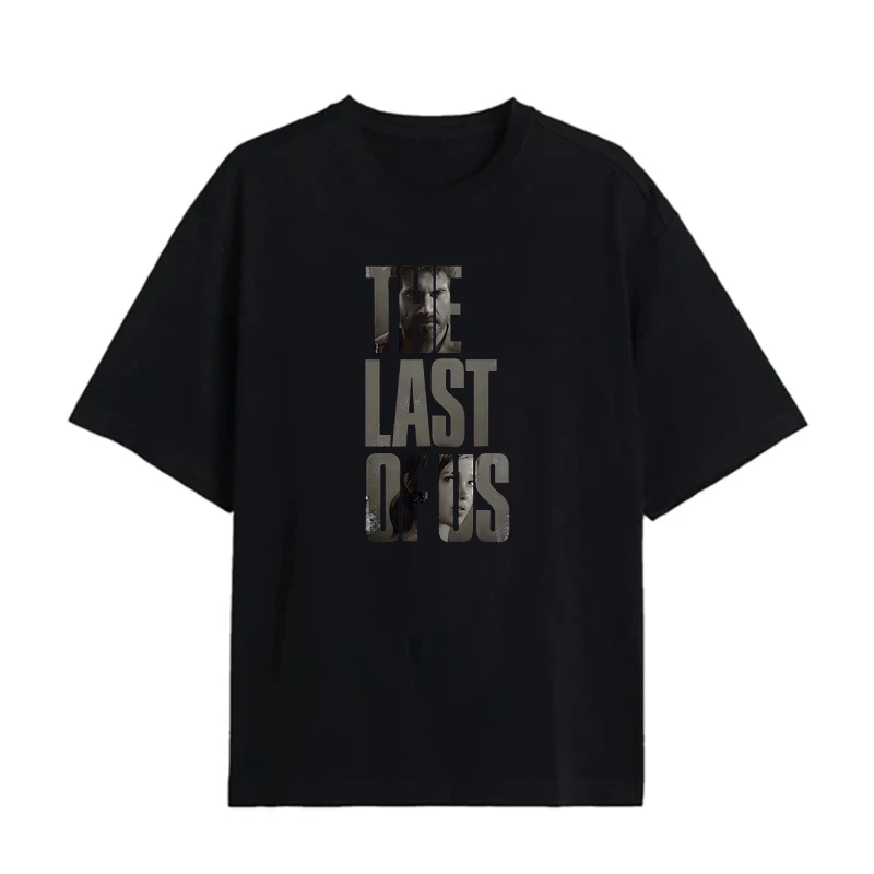 تی شرت مردانه اورسایز پنبه دورو مدل last of us