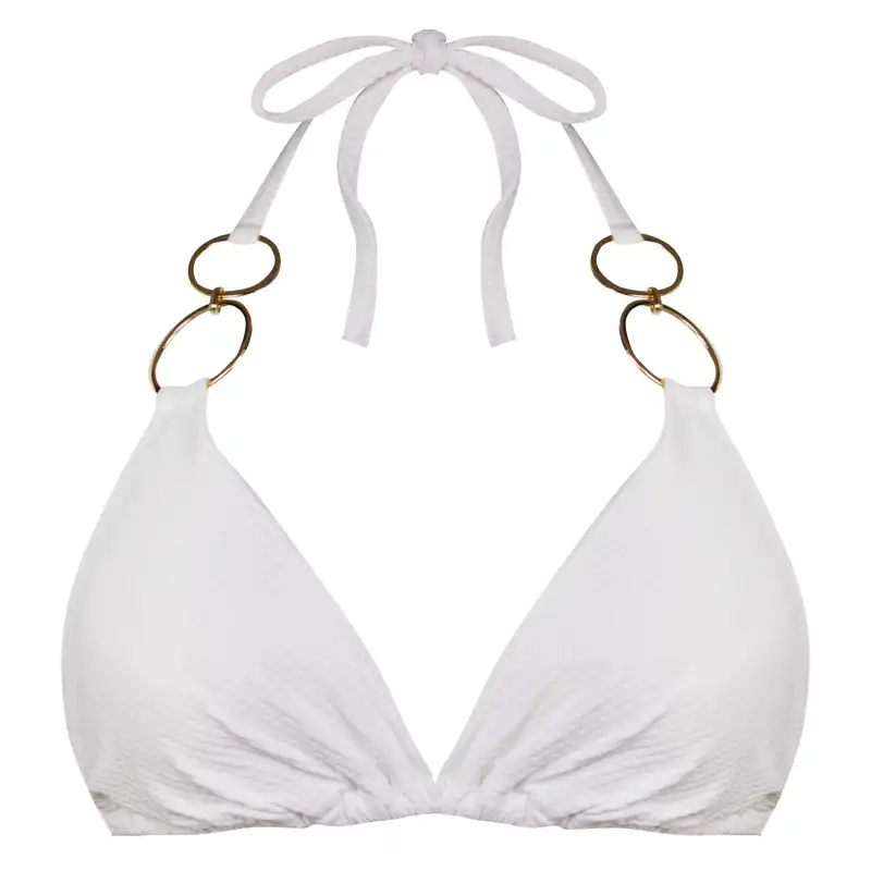 مایو زنانه شهره مدل حلقه ای پددار کد 4945-455 رنگ سفید