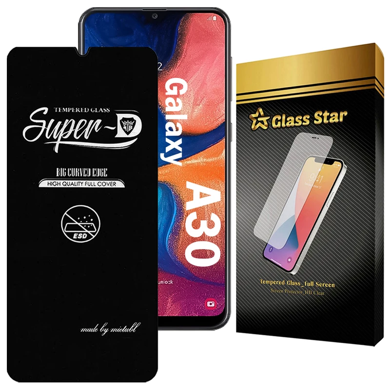 محافظ صفحه نمایش گلس استار مدل SUPERDNS مناسب برای گوشی موبایل سامسونگ Galaxy A30