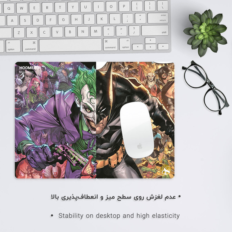 ماوس پد هومرو مدل A2732 طرح بتمن جوکر 2