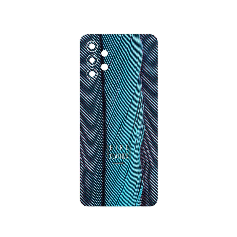 برچسب پوششی ماهوت مدل Turquoise feathers مناسب برای گوشی موبایل سامسونگ Galaxy M32 5G