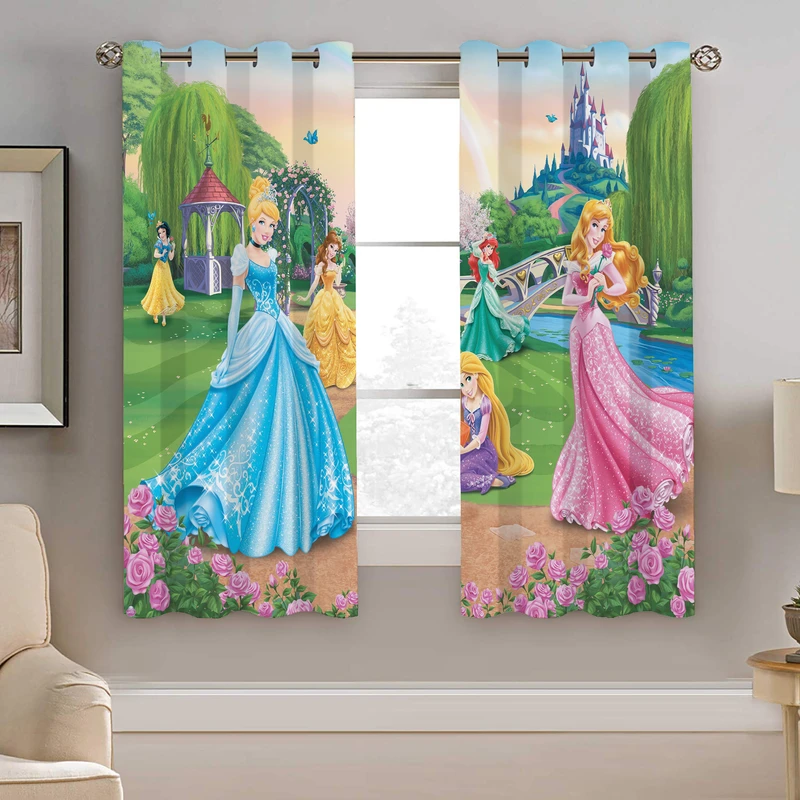 پرده نیروانا طرح پرنسس کودک مدل هازان کد 8562سایز 140×200 سانتی متر