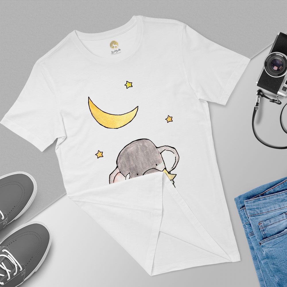 تی شرت آستین کوتاه زنانه هومرو مدل TW068 طرح فیل - - 5