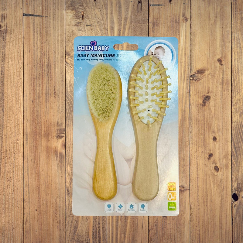 برس کودک ساین بیبی مدل woody-2024 بسته 2 عددی