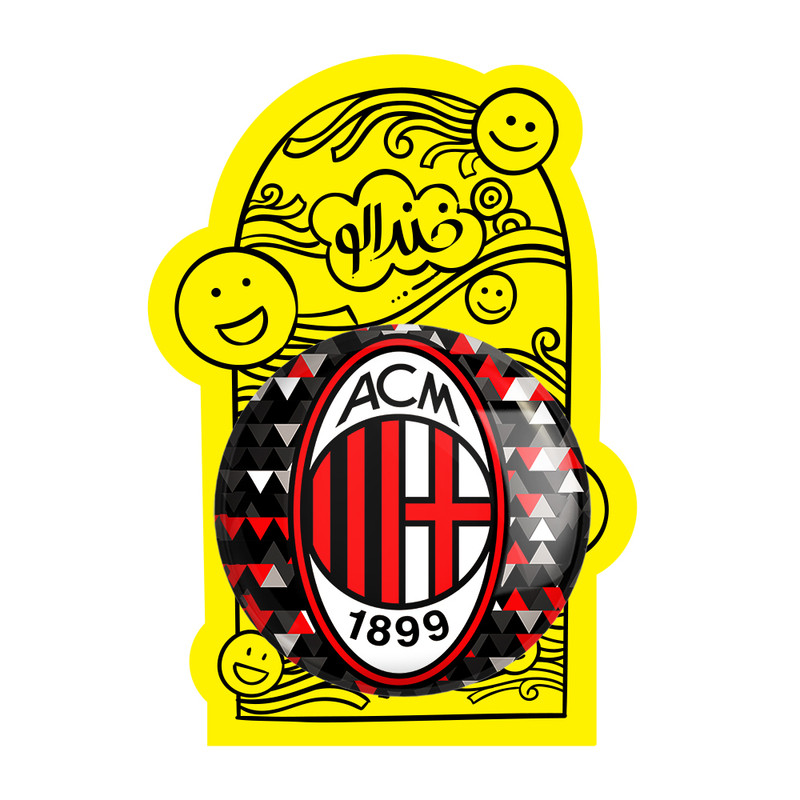 آینه جیبی خندالو مدل باشگاه آث میلان کد 27225