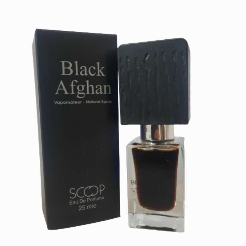 عطر جيبي مردانه اسکوپ مدل black afghan حجم 25 میلی لیتر