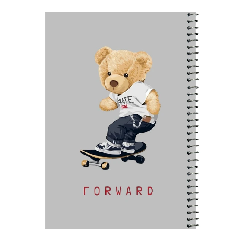 دفتر مشق 80 برگ اس جی مدل تدی اسکیت    