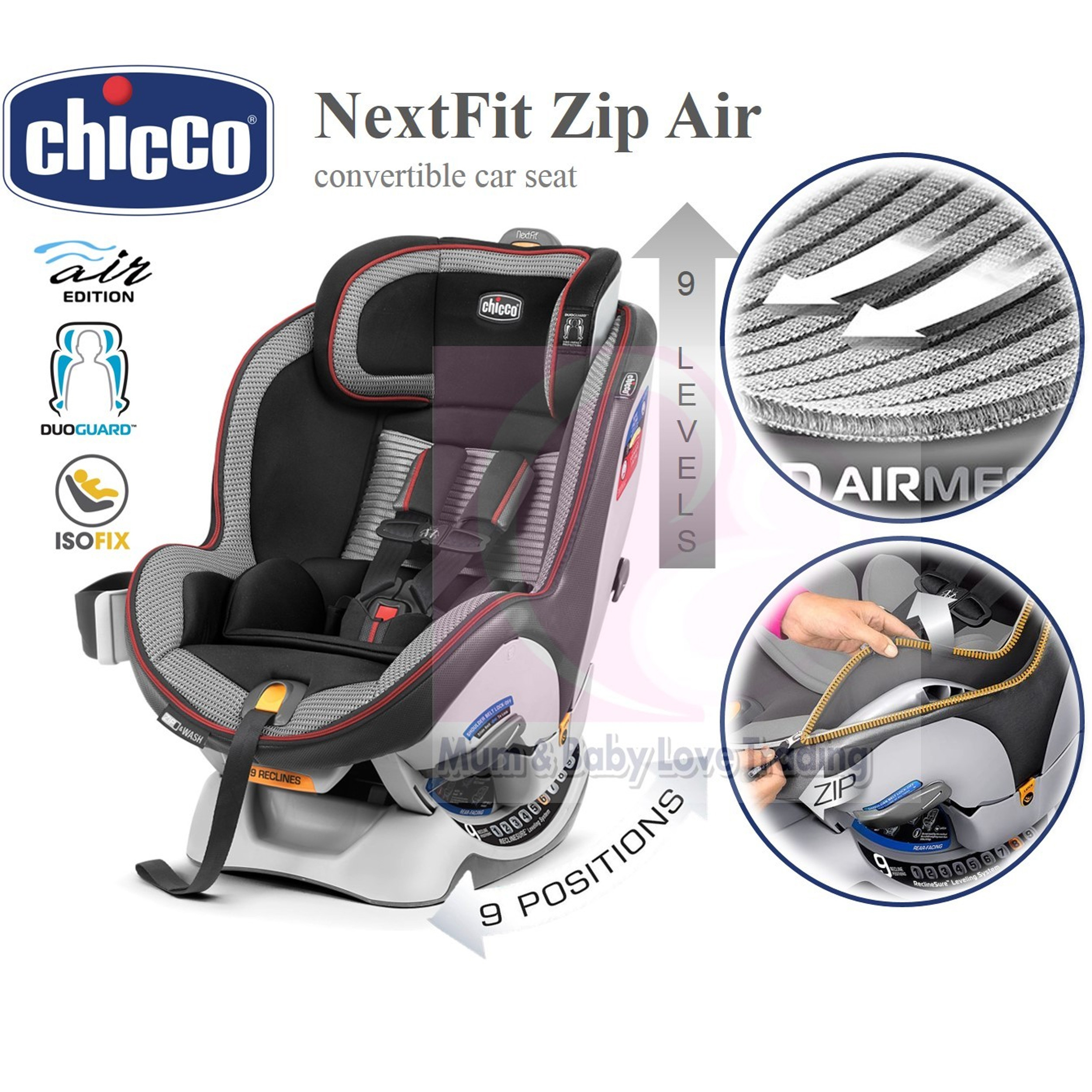 صندلی خودرو کودک چیکو مدل nextfit zip air صندلی خودرو کودک چیکو مدل nextfit zip air