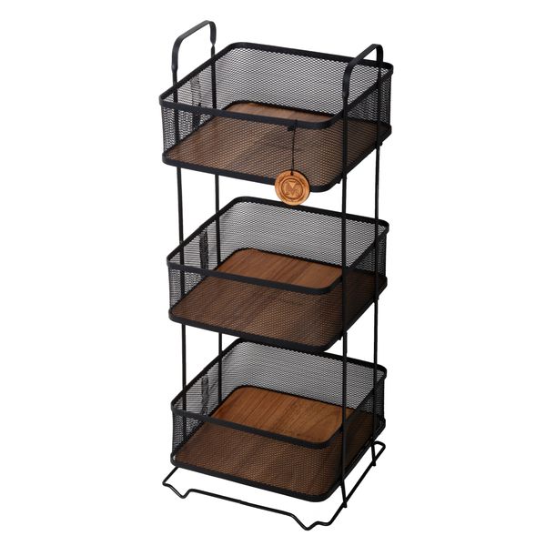 سبد سیب زمینی و پیاز مربع مرولین مدل سه طبقه آتوسا ATOSA کد 40123