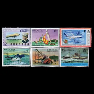 تمبر یادگاری مدل خارجی مجموعه 6 عددی 