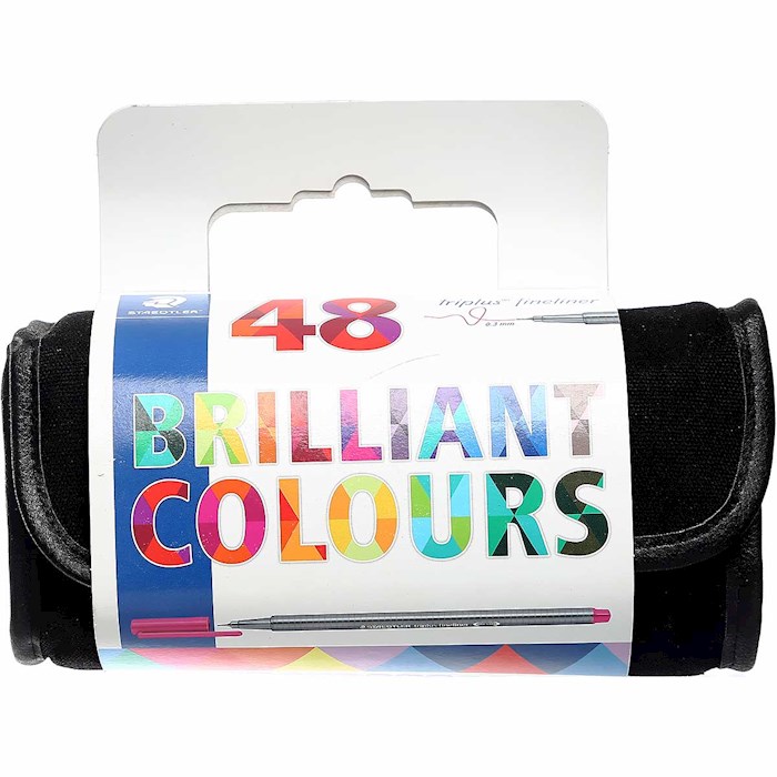 روان نویس استدلر مدل triplus fineliner brilliant colours بسته 48 عددی