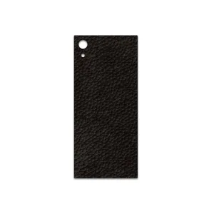 MAHOOT Dark-Brown-Leather Cover Sticker for Sony Xperia XA1