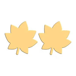 گوشواره طلا 18 عیار زنانه فرشته مدل برگ WEL-000183