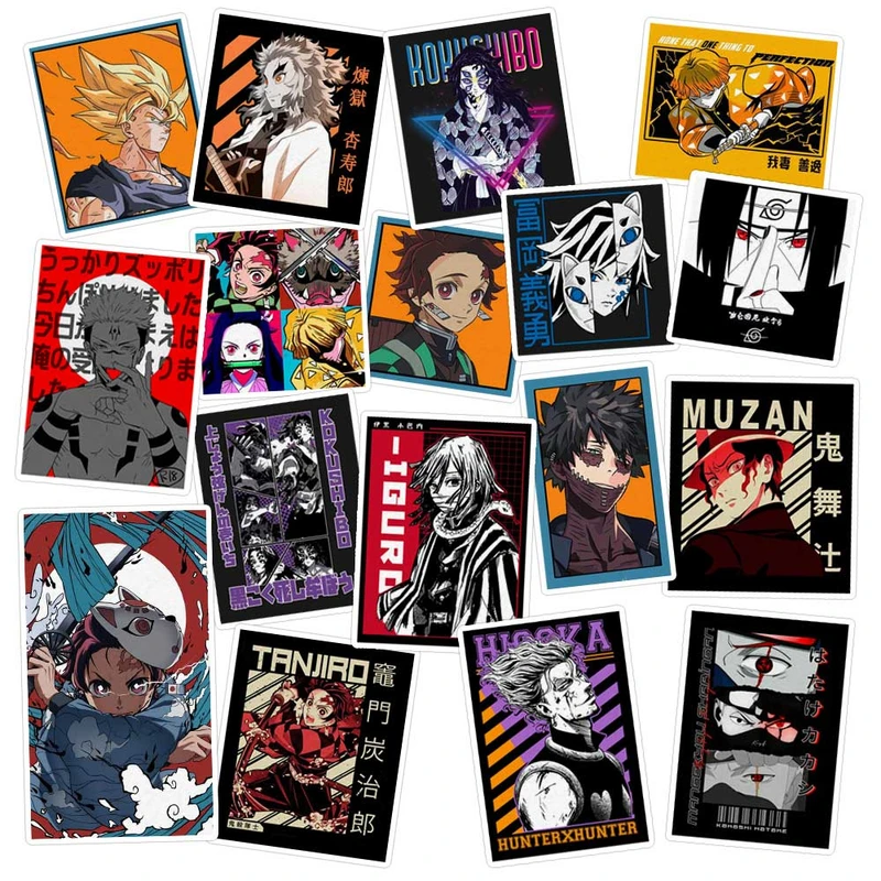 استیکر لپ تاپ ماسا دیزاین طرح ANIME کد COLS118 مجموعه 17 عددی