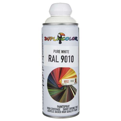 اسپری رنگ سفید دوپلی کالر مدل RAL 9010 حجم 400 میلی لیتر