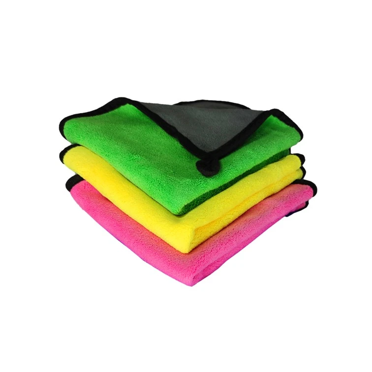 دستمال نظافت خانه و آشپزخانه میکروفایبر مدل 2025 بسته 3 عددی