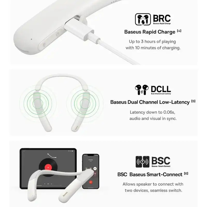 اسپیکر بلوتوثی قابل حمل باسئوس مدل AeQur N10