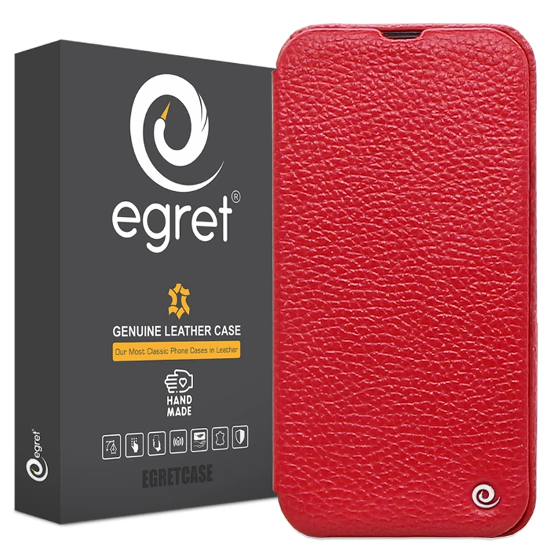 کیف کلاسوری اگرت مدل Floater چرمی مناسب برای گوشی موبایل اپل iPhone 13