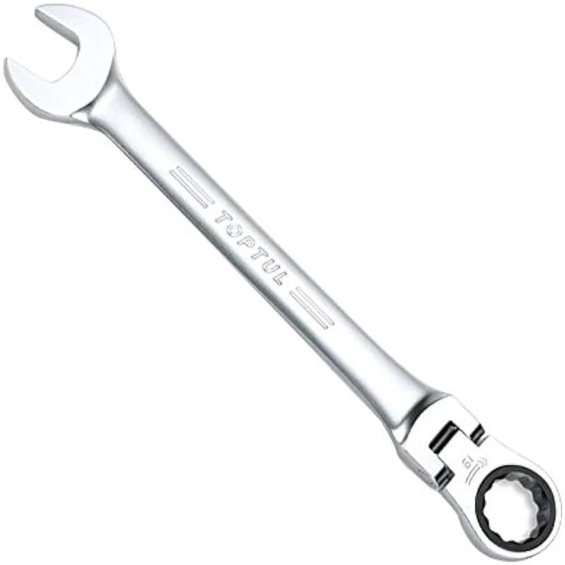 آچار یکسر تخت و یکسر جغجه ای لولایی تاپ تول مدل AOAH1313 سایز 13 میلی متر