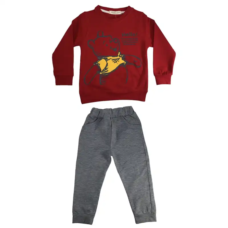 ست سویشرت و شلوار بچگانه مدل خرس