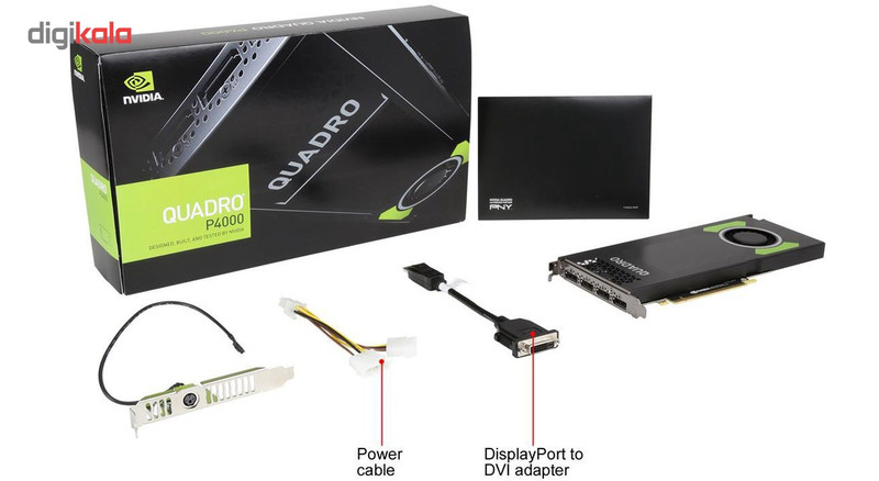 کارت گرافیک پی ان وای مدل QUADRO P4000 3