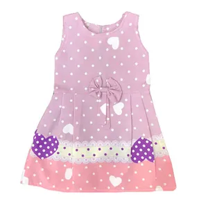 پیراهن دخترانه مدل A.S7173 رنگ بنفش