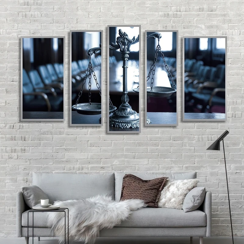 تابلو بکلیت طرح عدالت و میزان مدل SI-2543 مجموعه 5 عددی