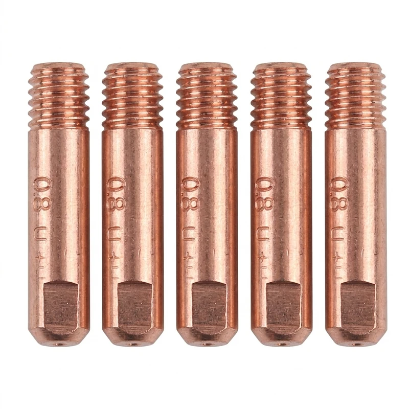نازل تورچ مدل  میگ مگ استوانه ای کد M6*25*1.2 بسته 5 عددی