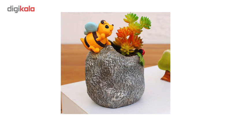 گلدان دکوگل طرح سنگی زنبور مدل DG034
