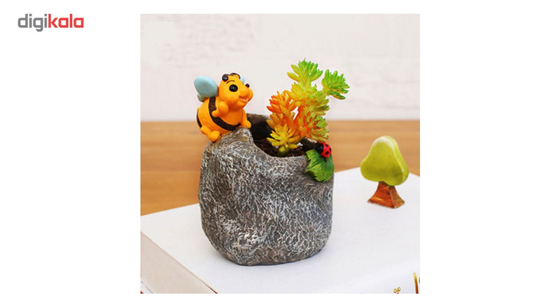 گلدان دکوگل طرح سنگی زنبور مدل DG034