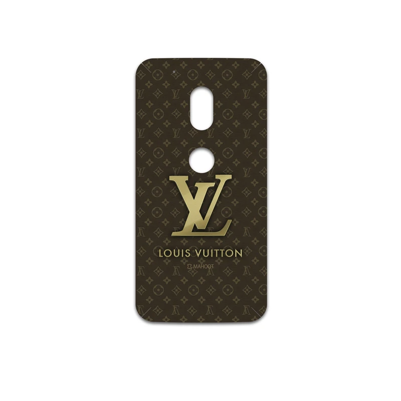برچسب پوششی ماهوت مدل LOUIS-VUITTON-Logo مناسب برای گوشی موبایل موتورولا Moto G4 Play