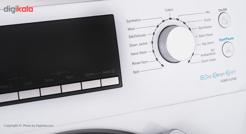 ماشین لباسشویی هایسنس مدل WFH8012D ظرفیت 8 کیلوگرم