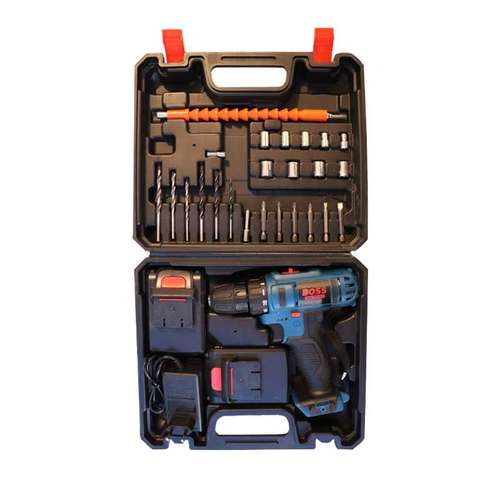 مجموعه 27 عددی دریل پیچ گوشتی چکشی شارژی باس مدل 27PC24V